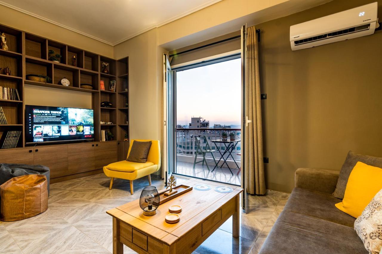 Vintage Apartment In Athens-Zografou Exteriör bild