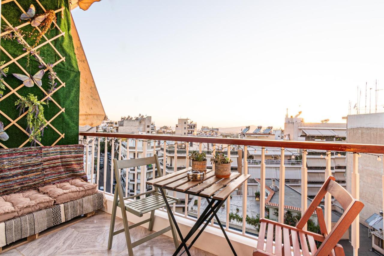 Vintage Apartment In Athens-Zografou Exteriör bild